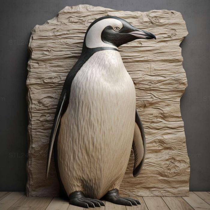 Nature and animals (st Penguin 3, NATURE_2031) 3D models for cnc